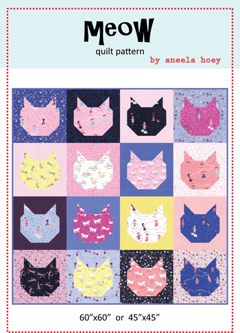 Meow pattern cover