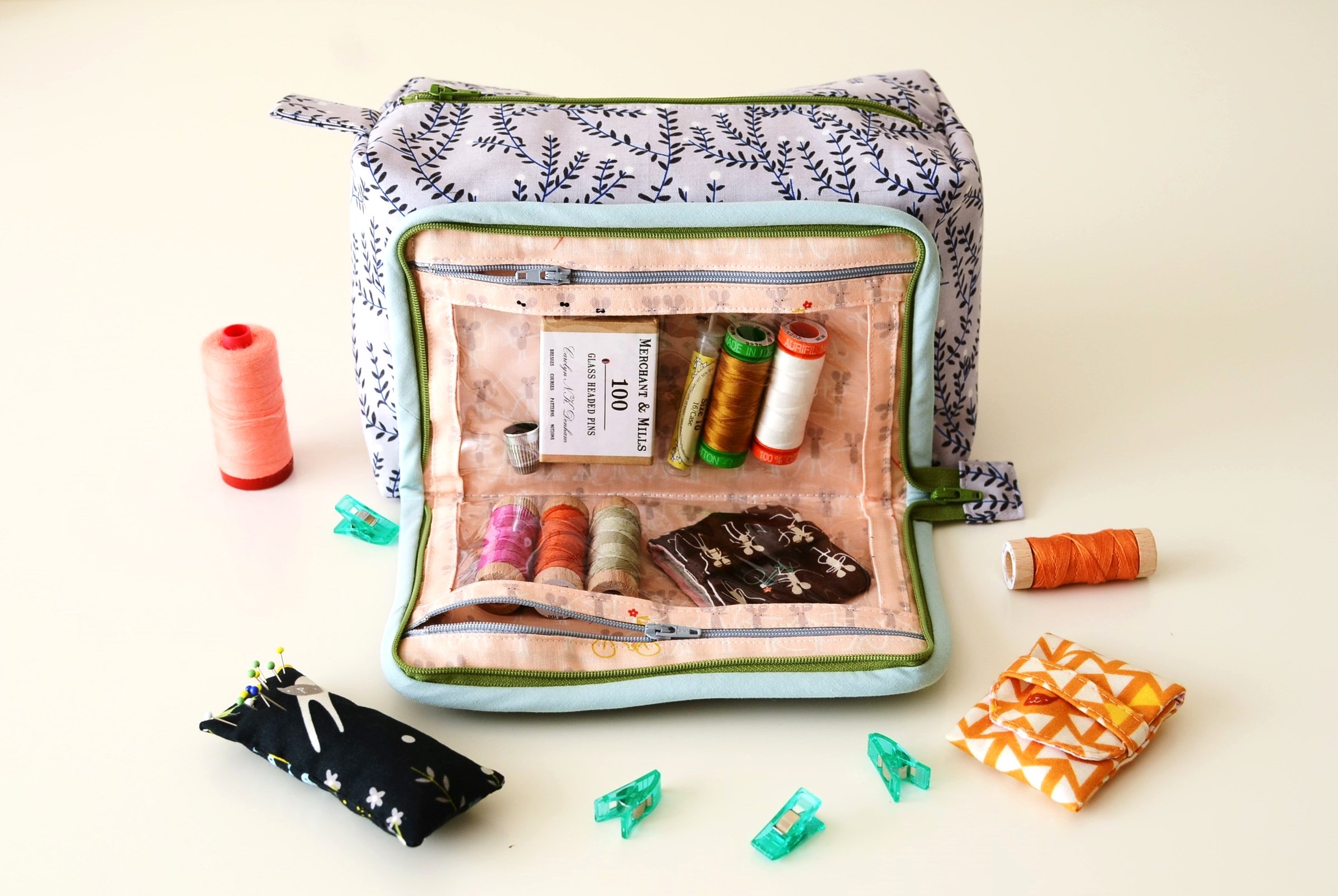 All In One Box Pouch Downloadable PDF Sewing Pattern, Aneela Hoey