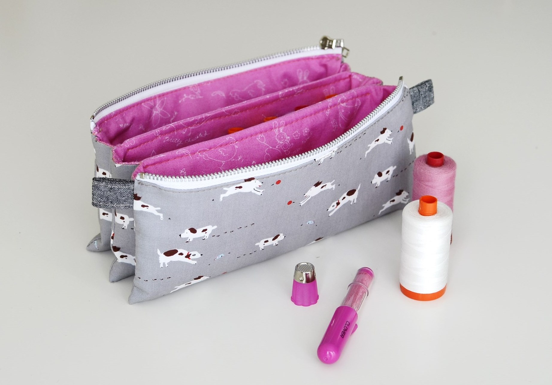 Pink Posy Pencil Pouch