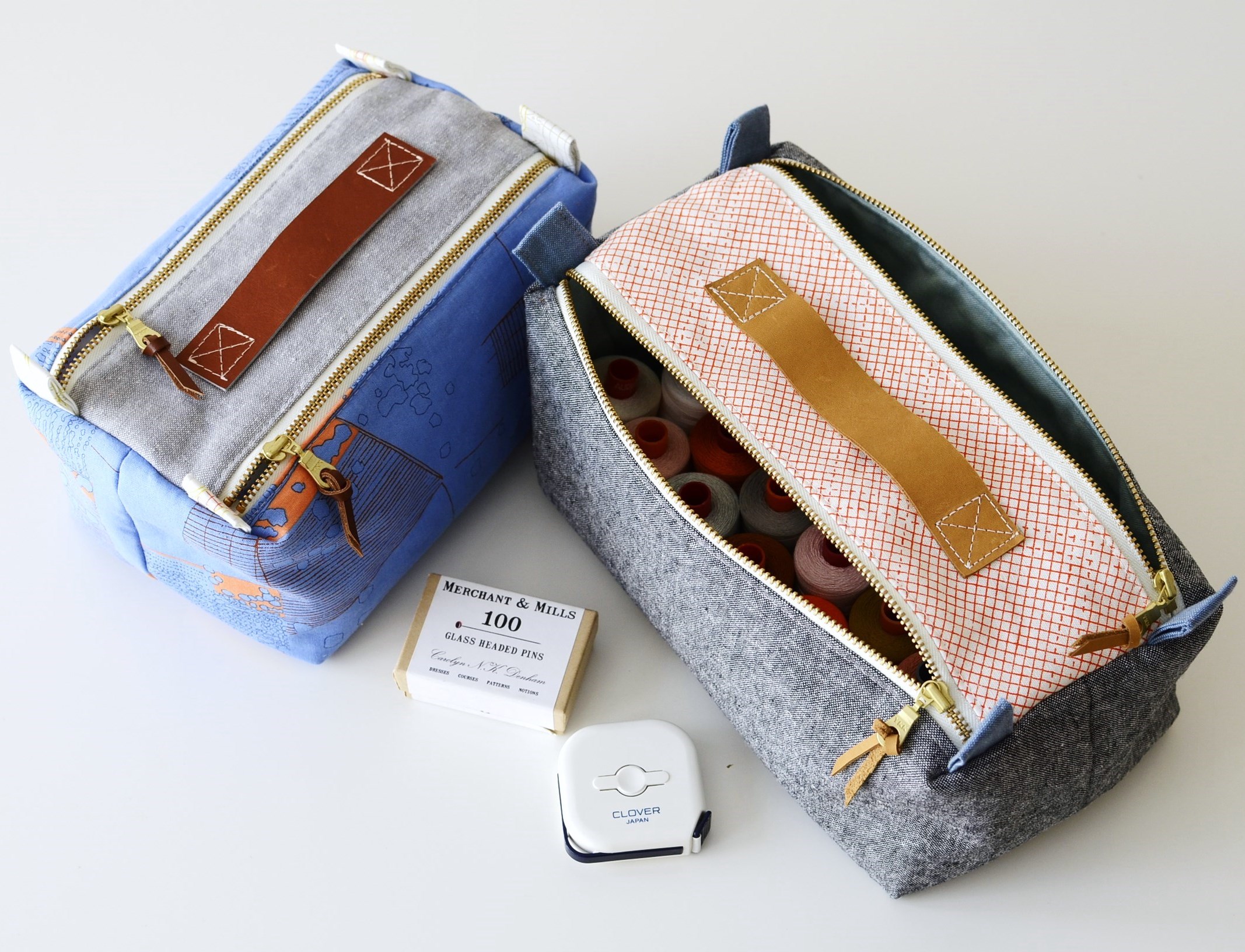 all new double zip box pouch pattern - comfortstitching