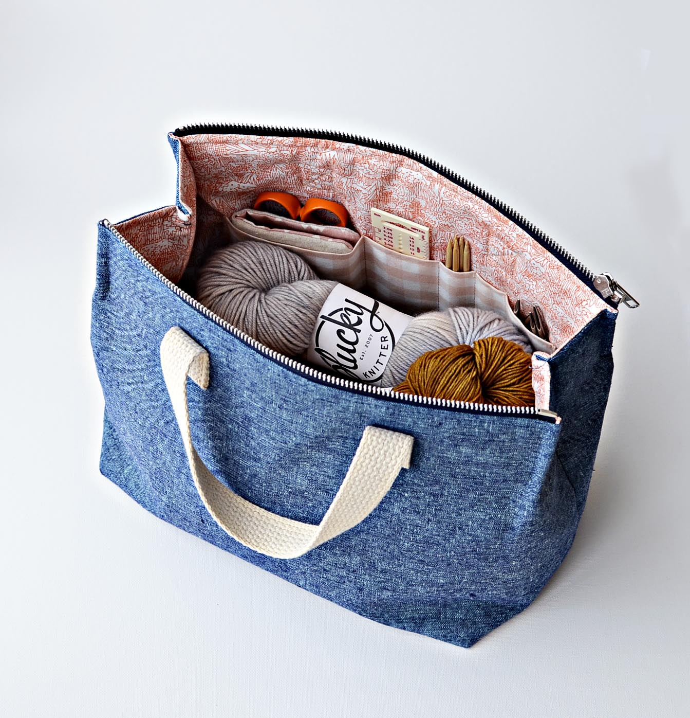 double zip box pouch - comfortstitching