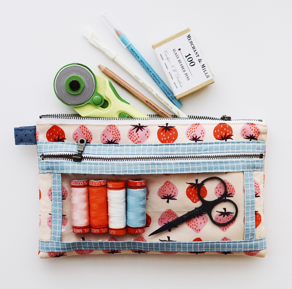 Twice As Nice Pouch Downloadable PDF Sewing Pattern | Aneela Hoey